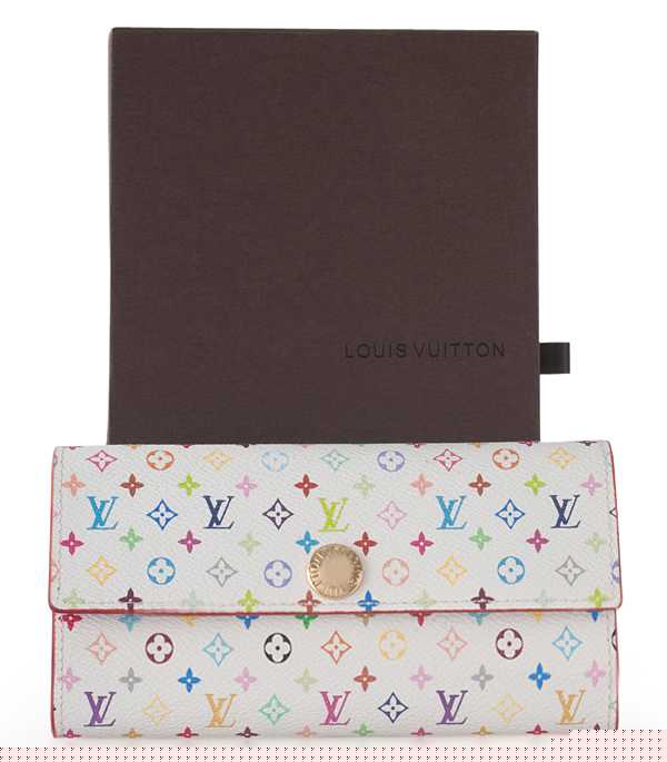 1:1 Copy Louis Vuitton Monogram Multicolore Sarah Wallet M93742 Replica